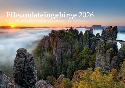 Tischkalender Elbsandsteingebirge 2026