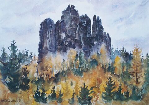 Ansichtskarte Aquarell Irmgard Uhlig #15890
