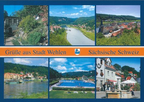 Ansichtskarte Stadt Wehlen - Sächsische Schweiz M/1272