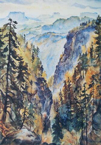 Ansichtskarte Aquarell Irmgard Uhlig #17211