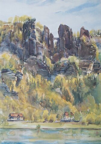 Ansichtskarte Aquarell Irmgard Uhlig #15882