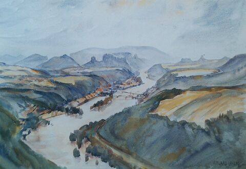 Ansichtskarte Aquarell Irmgard Uhlig #16439