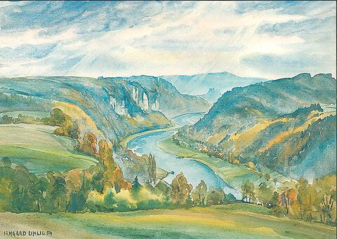 Ansichtskarte Aquarell Irmgard Uhlig #15881