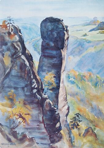 Ansichtskarte Aquarell Irmgard Uhlig #15891