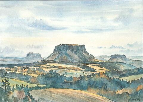 Ansichtskarte Aquarell Irmgard Uhlig #15888