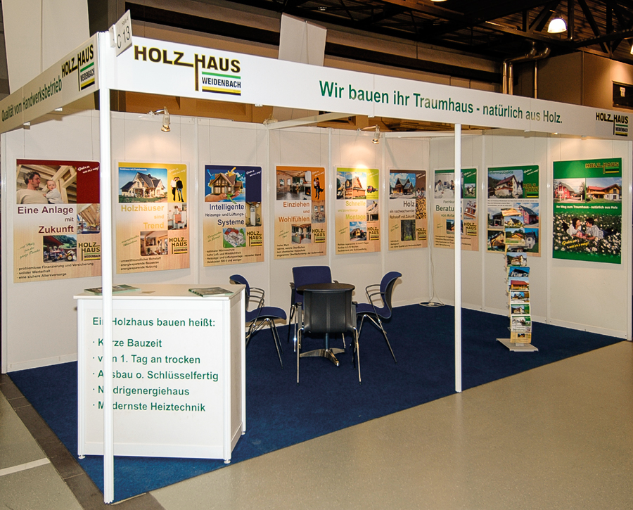 Messestand für einen Fertighaus-Anbieter